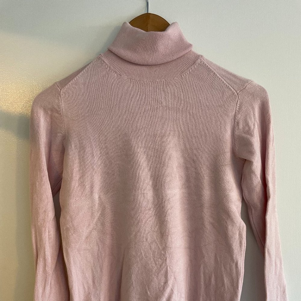 Light Pink Zara Turtleneck Sweater